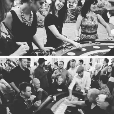 Poker players at Austin Young Chamber Poker Tournament