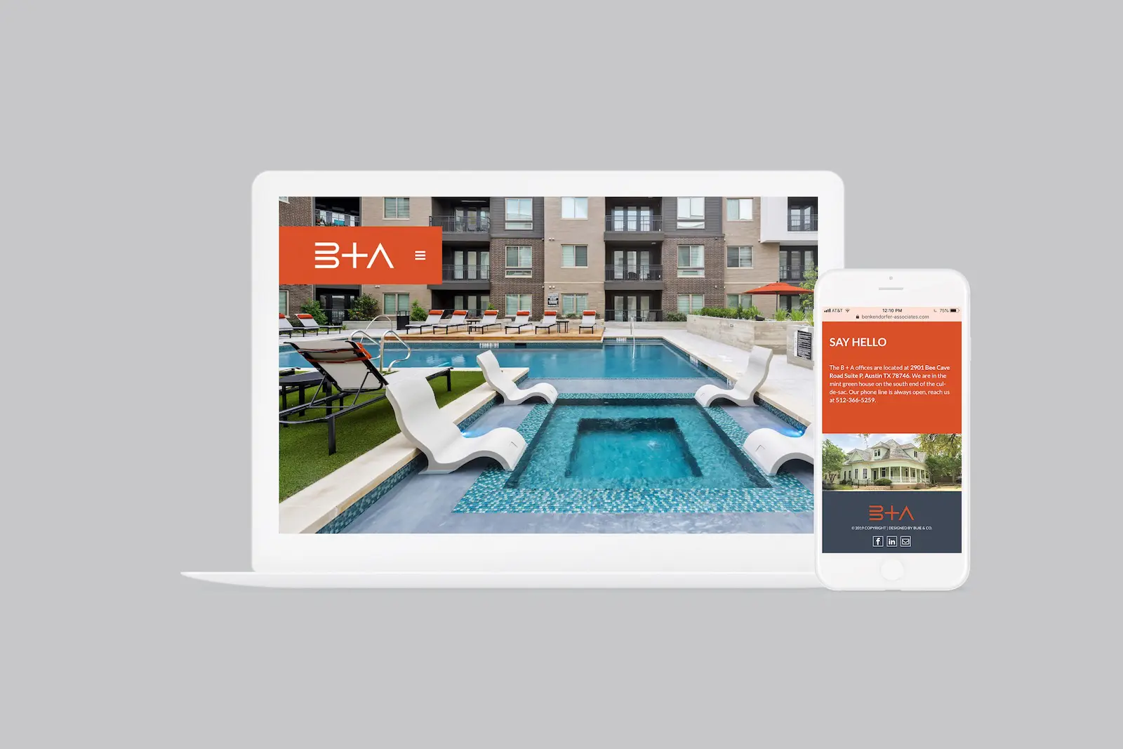 Benkendorfer and Associates mobile website design