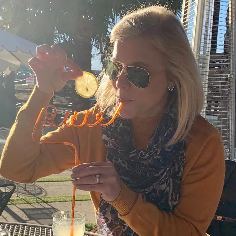 Buie & Co. straw in cocktail