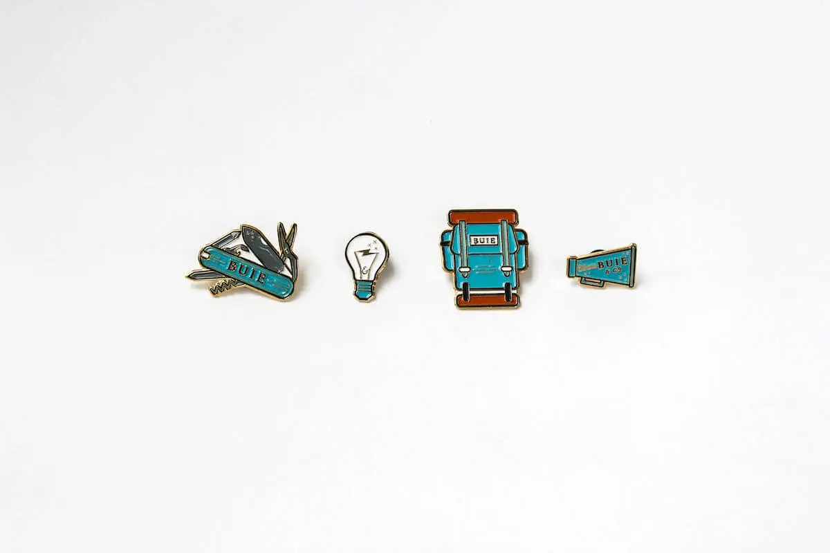 Buie & Co. enamel pins