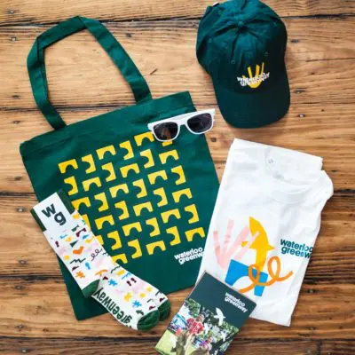 Waterloo Greenway brand reveal event giveaways