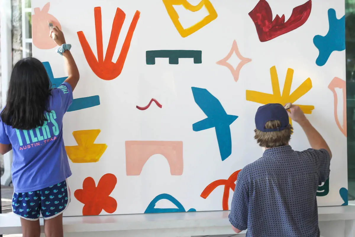 Buie & Co. interactive art design for Waterloo Greenway brand unveiling party