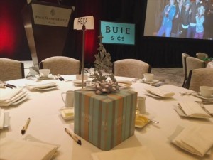 Buie sponsorship package at Real Estate Council of Austin’s award luncheon