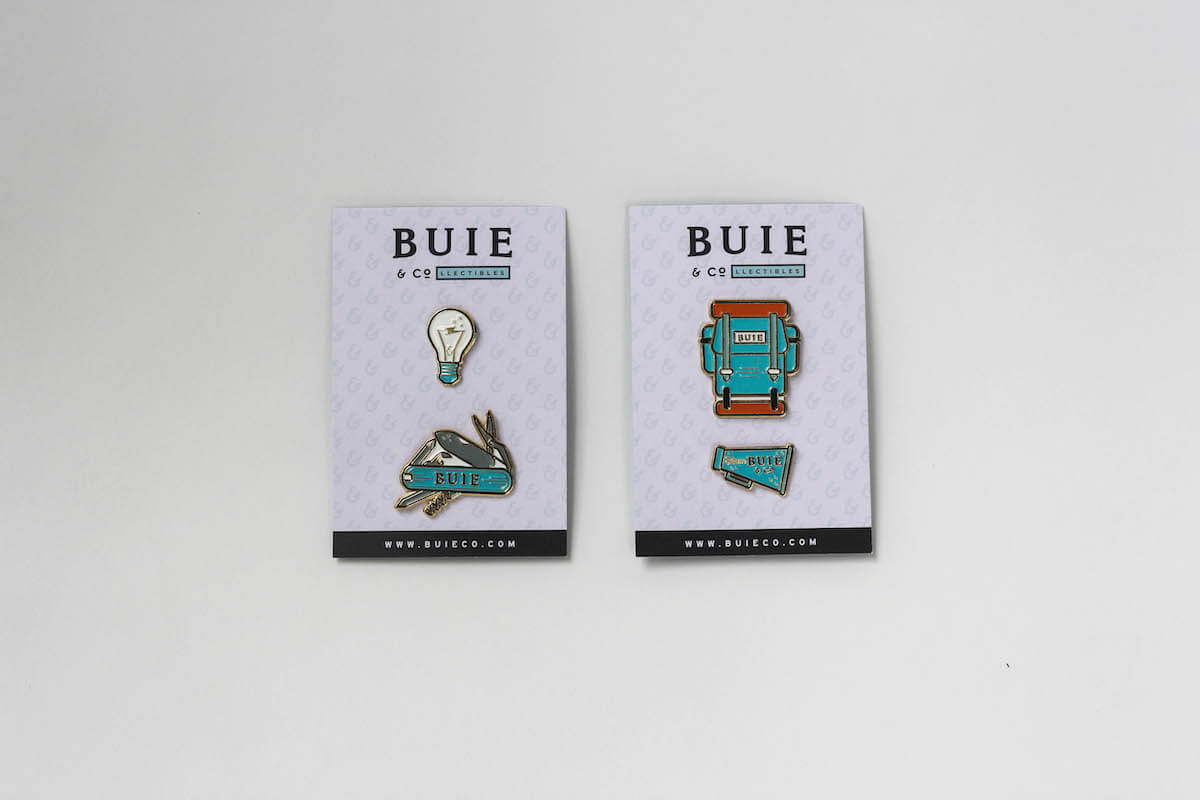 Buie & Co. enamel pins