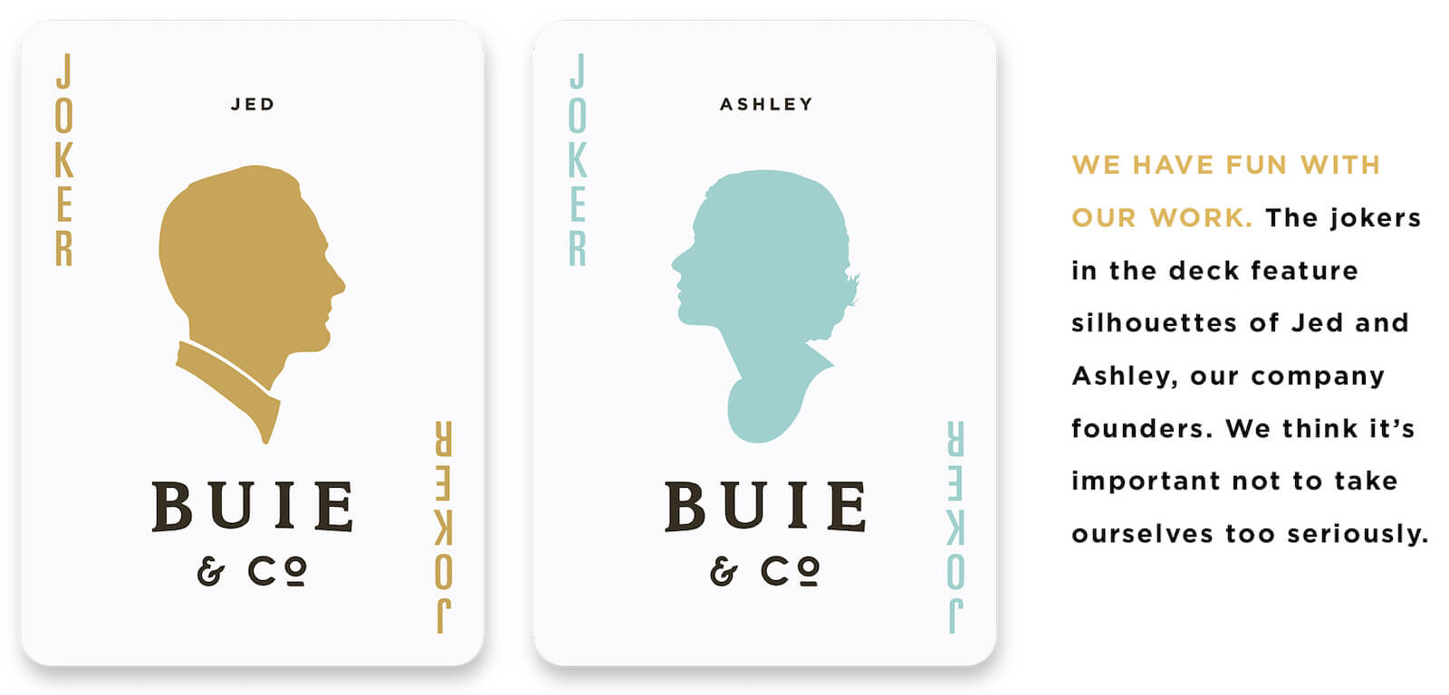 Buie and Company card design