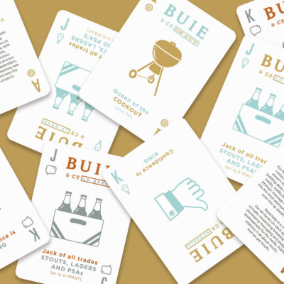 Buie and Company playing card design