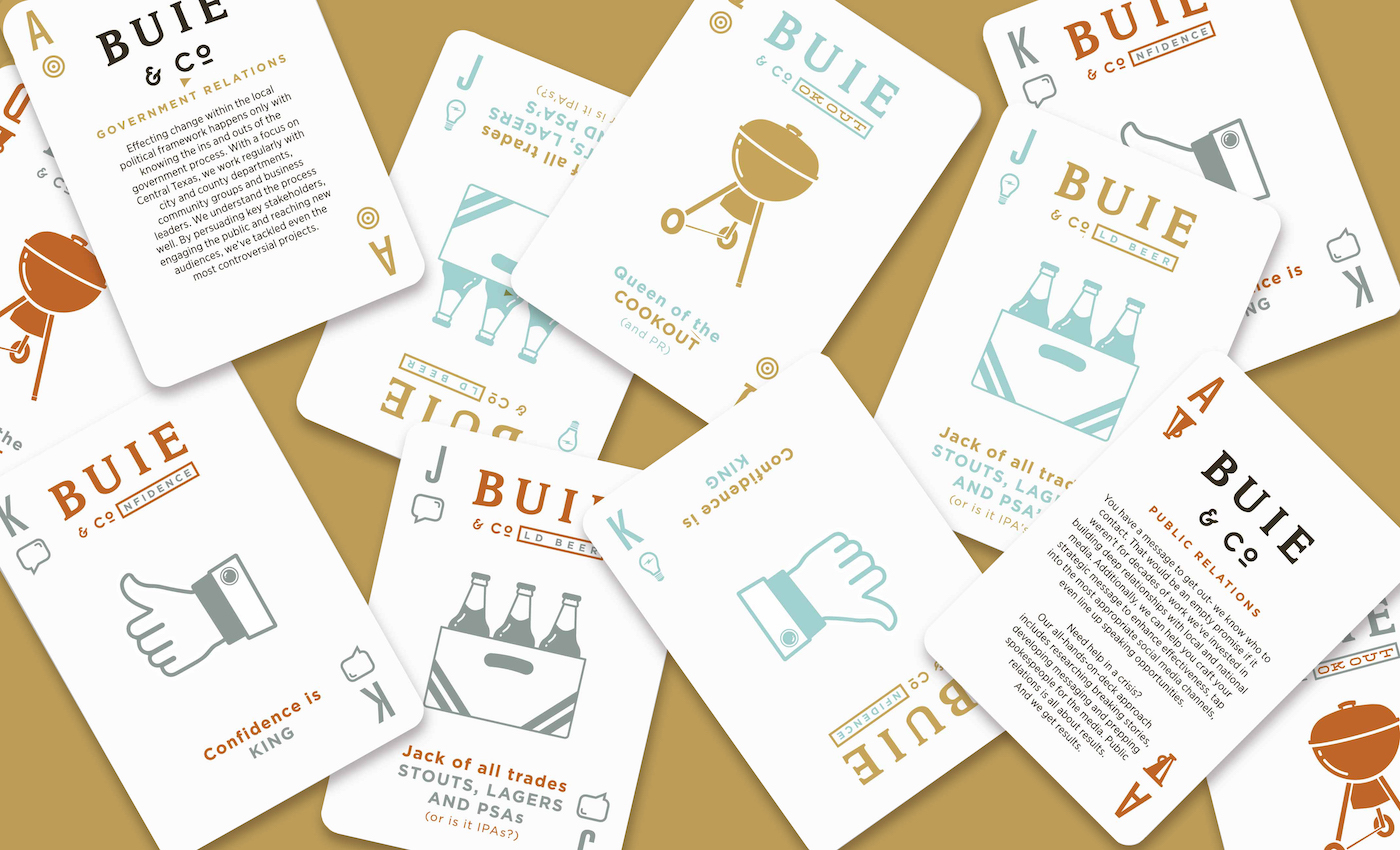 Buie and Company playing card design