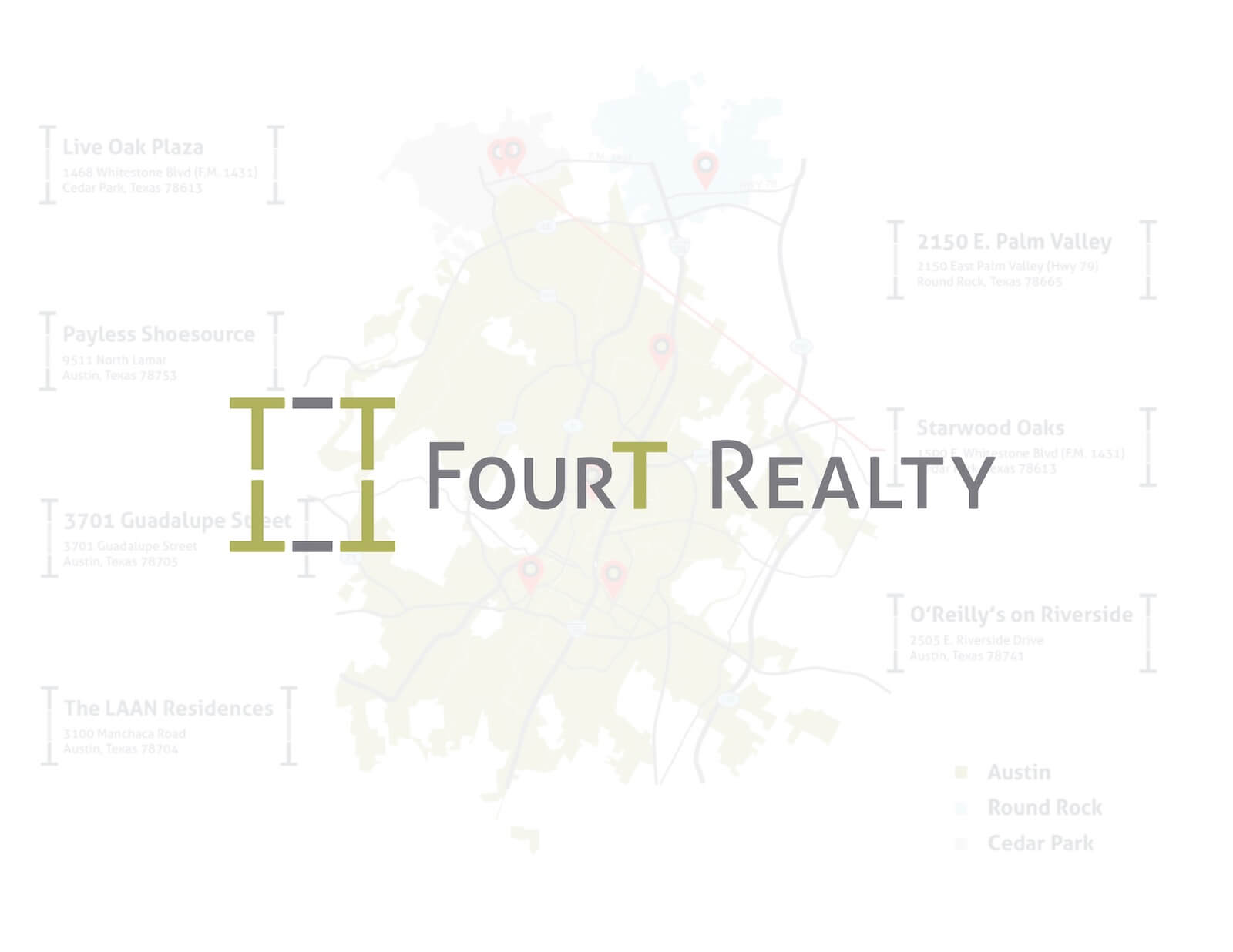 FourT Realty website interactive map