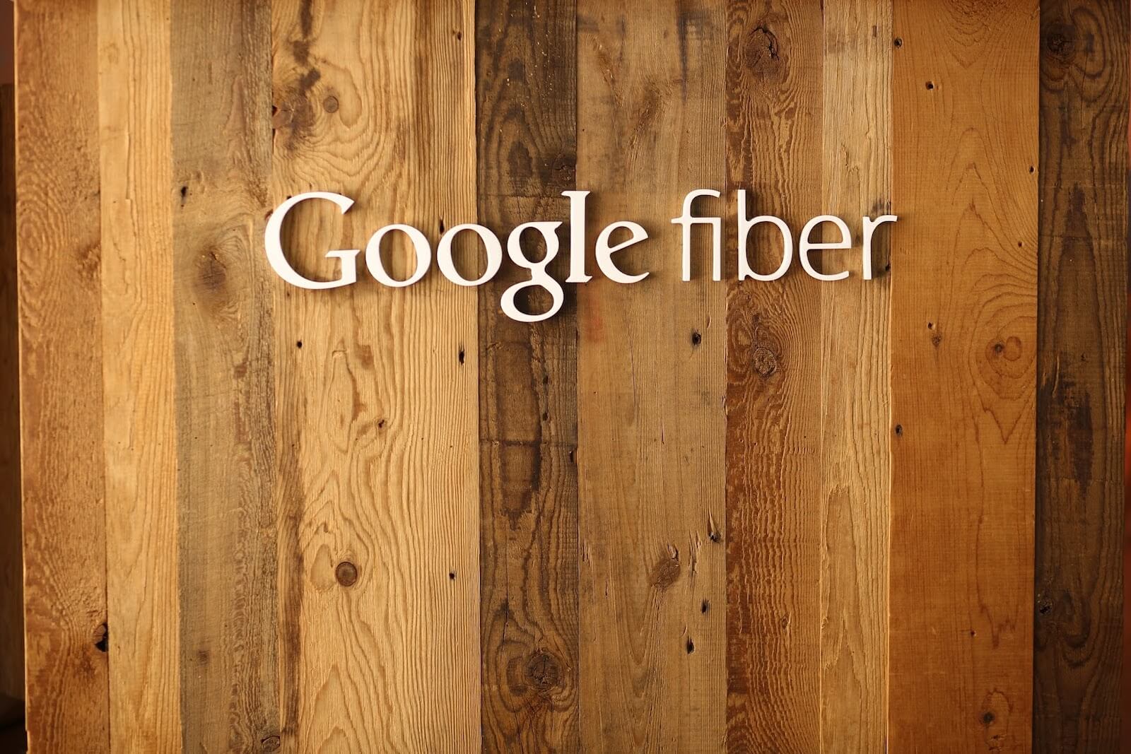 Google Business Leaders event Google Fiber logo presentation