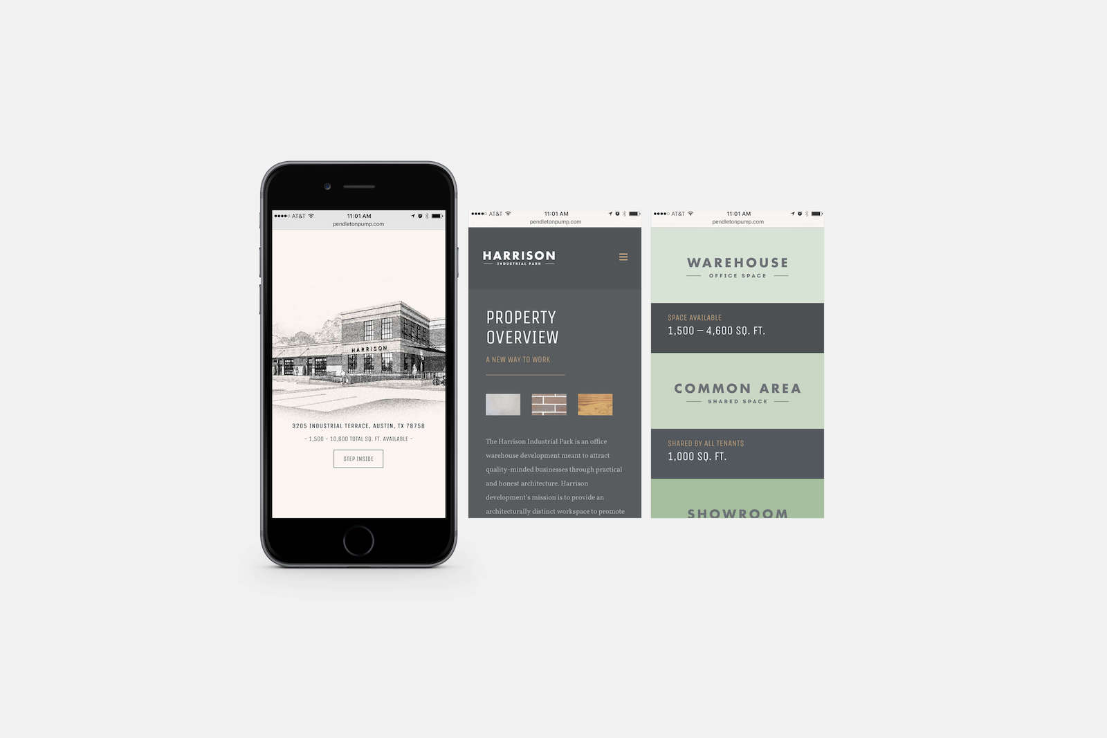 Harrison Industrial Park Mobile Website Design