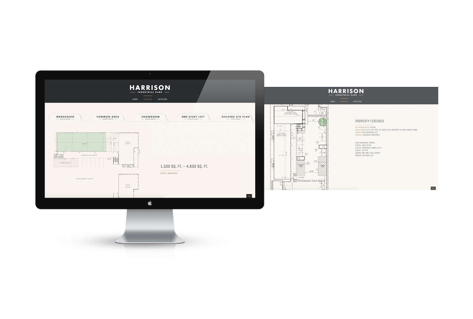 Harrison Industrial Park Website Design