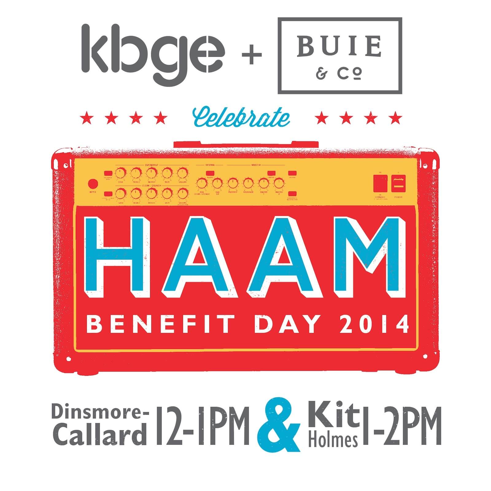 KBGE Engineering HAAM benefit concert poster design