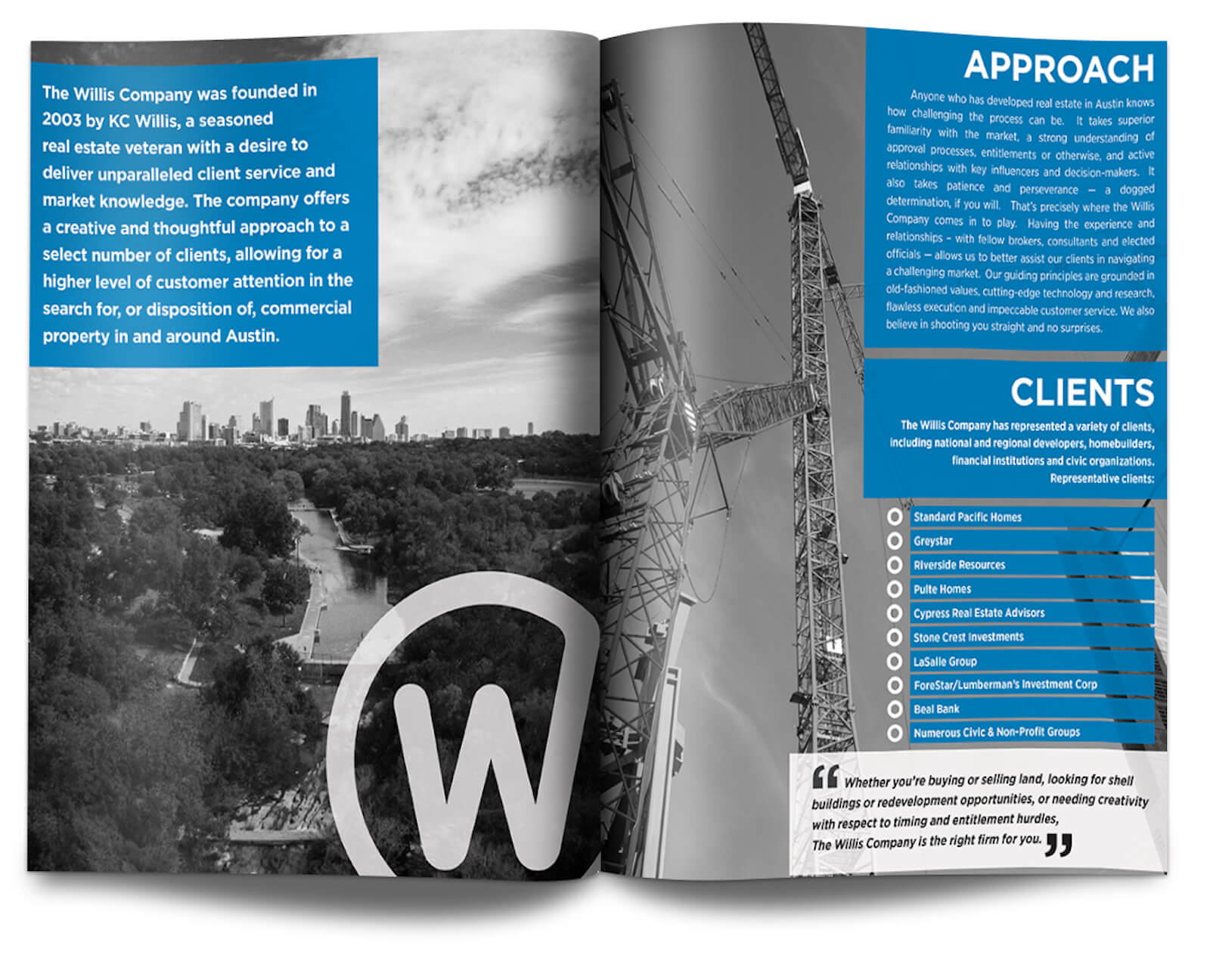 The Willis Company marketing flyer design