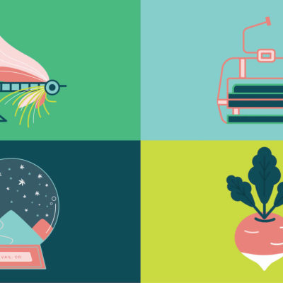 Town of Vail campaign branding icons