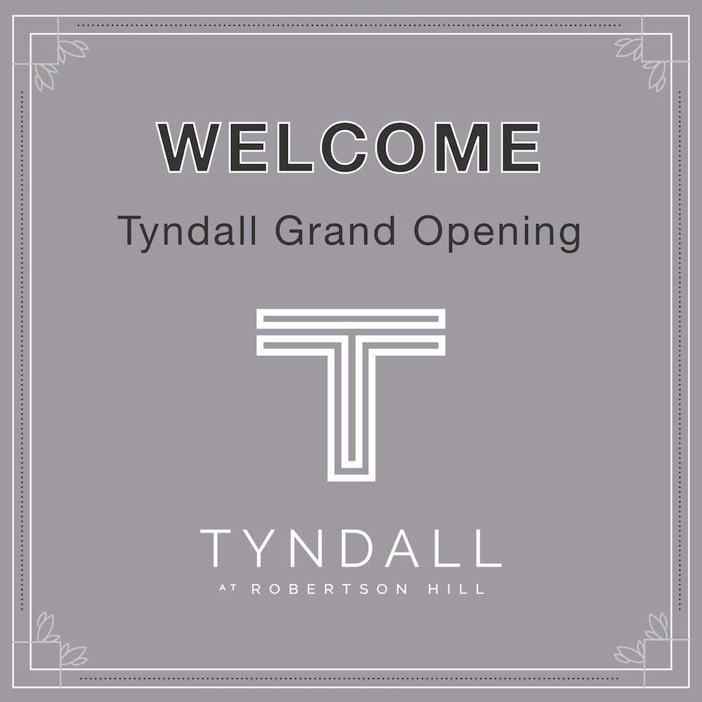 Tyndall Grand Opening Logo