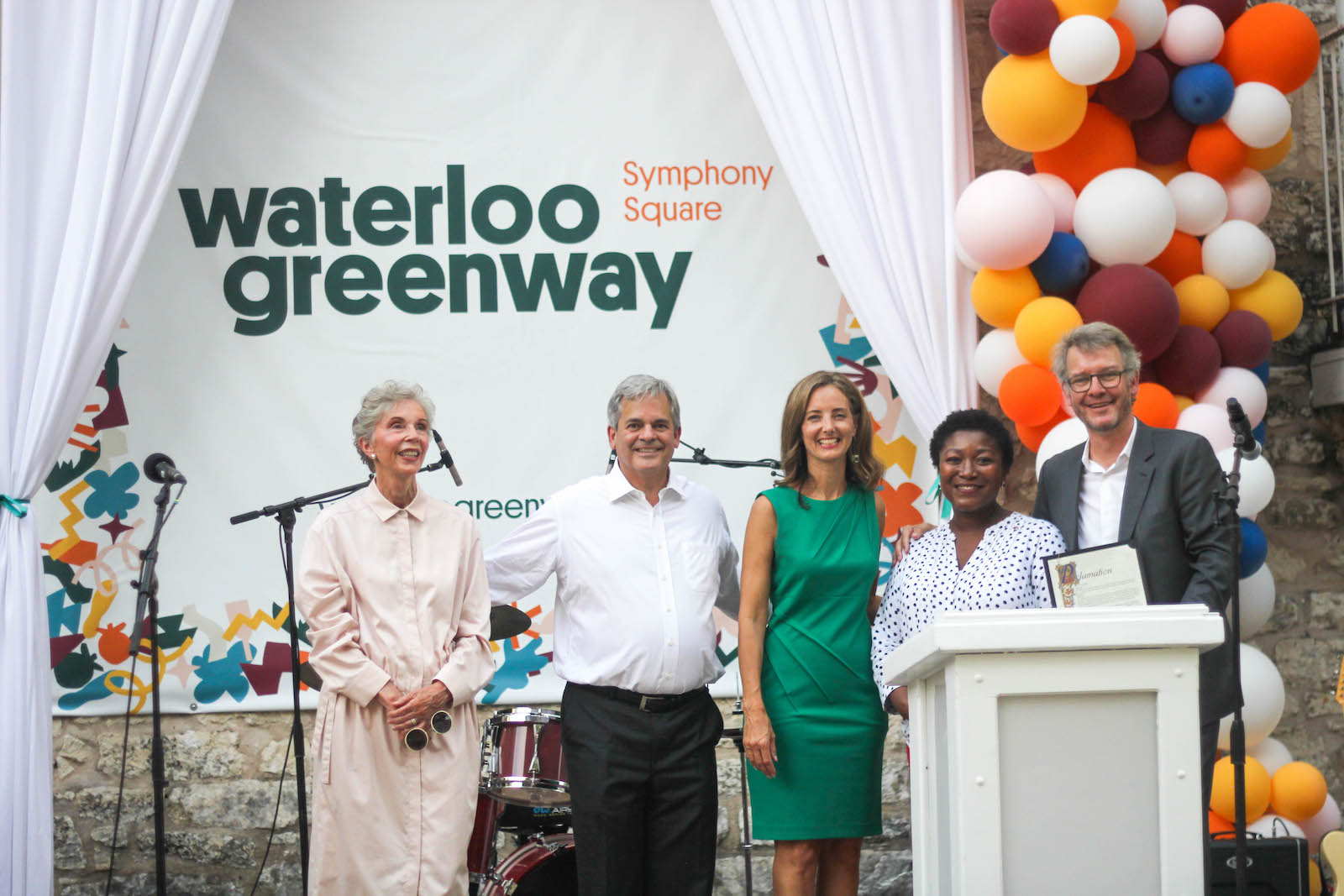 Waterloo Greenway brand reveal event speakers