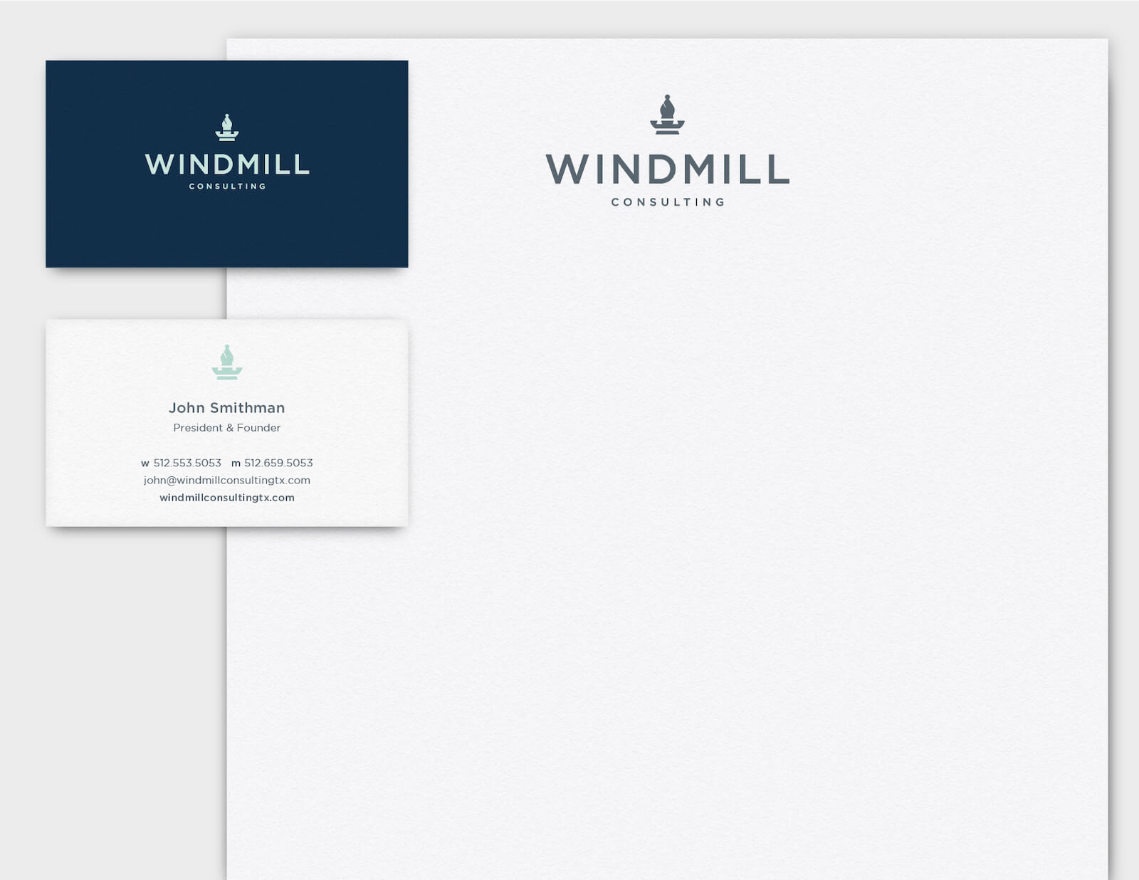 Windmill Consulting Stationery Design